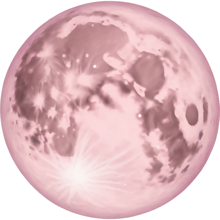 Pastel pink moon