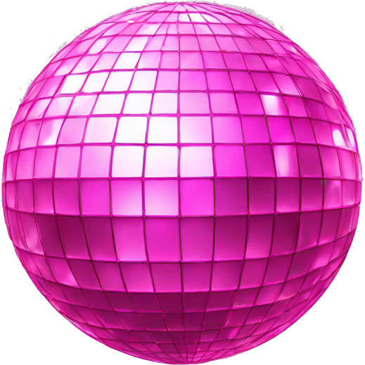 Pink disco ball