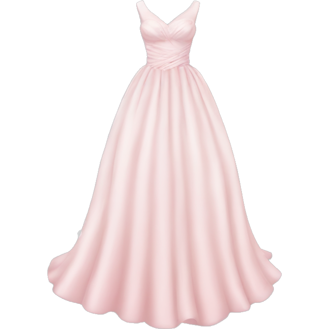 Pastel pink wedding dress