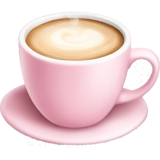 Aesthetic light pink coffee