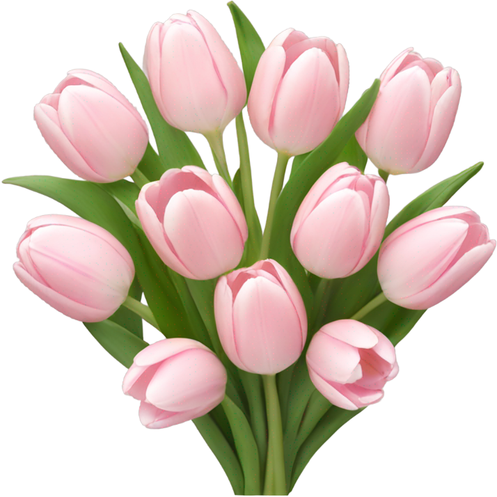 Cute Bouquet of Light pink tulips