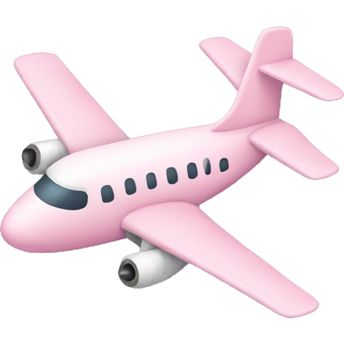 Cute light pink airplane