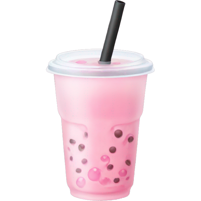 Light pink bubble tea