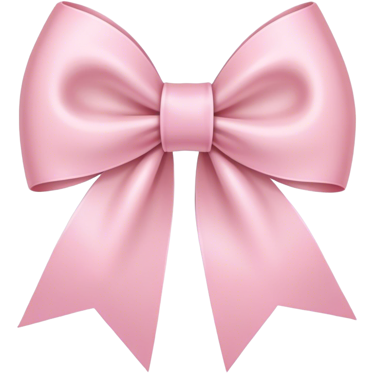 Light pink ribbon bow