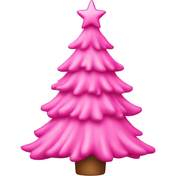 Pink christmas tree