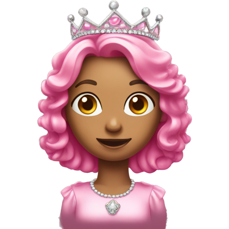 A pink jellybean with a tiara