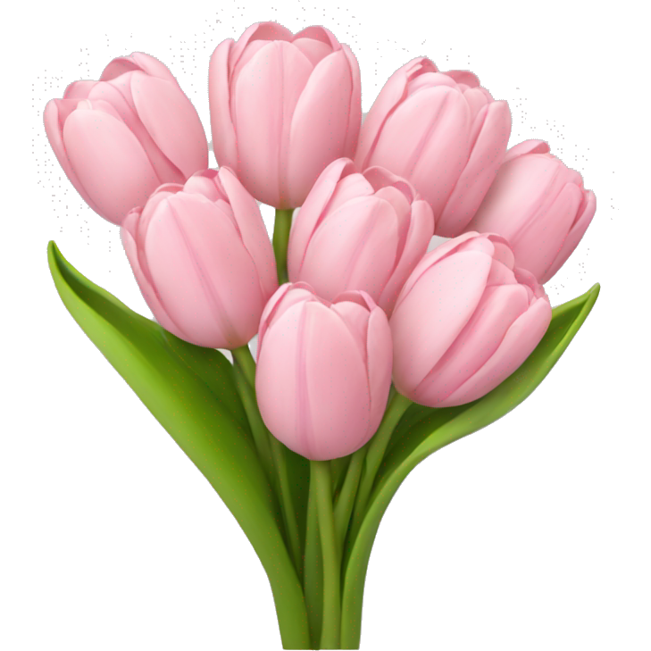 Light pink tulip bouquet