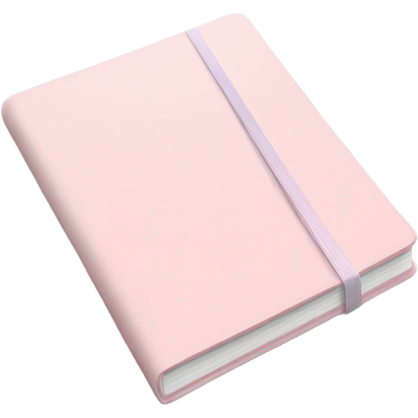 Light pink notebook