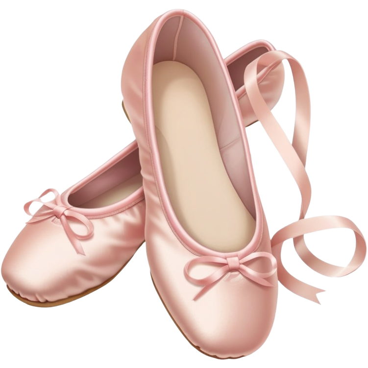 Pale pink ballet shoes
