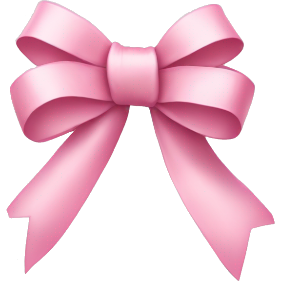 Light pink ribbon bow