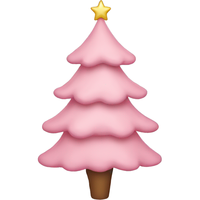 Pastel pink christmas tree