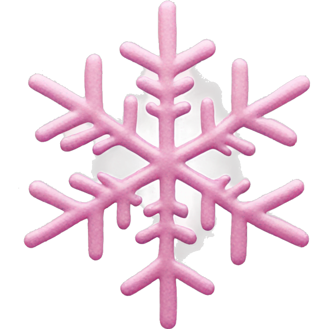 Pastel pink snowflake
