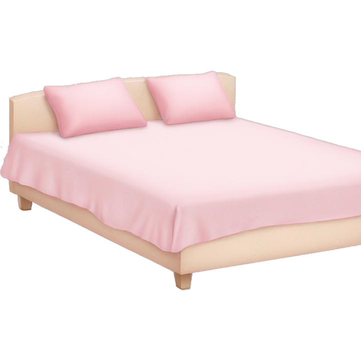 Light pink bed