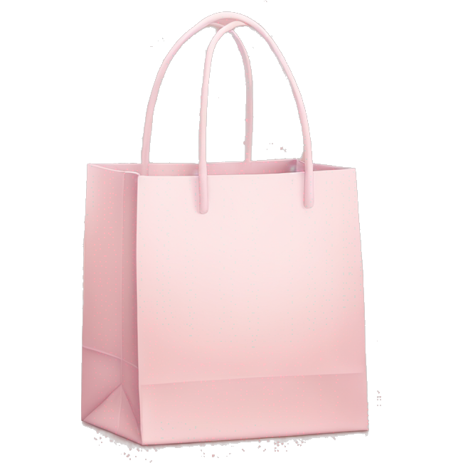 Pale Pink shopping bags