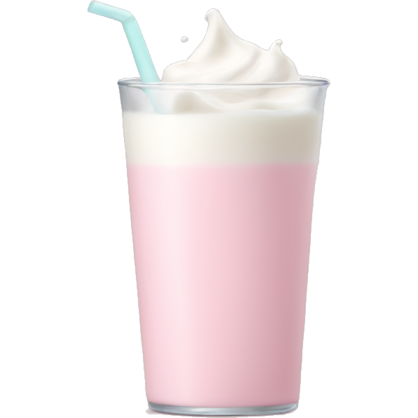 Pastel pink milk