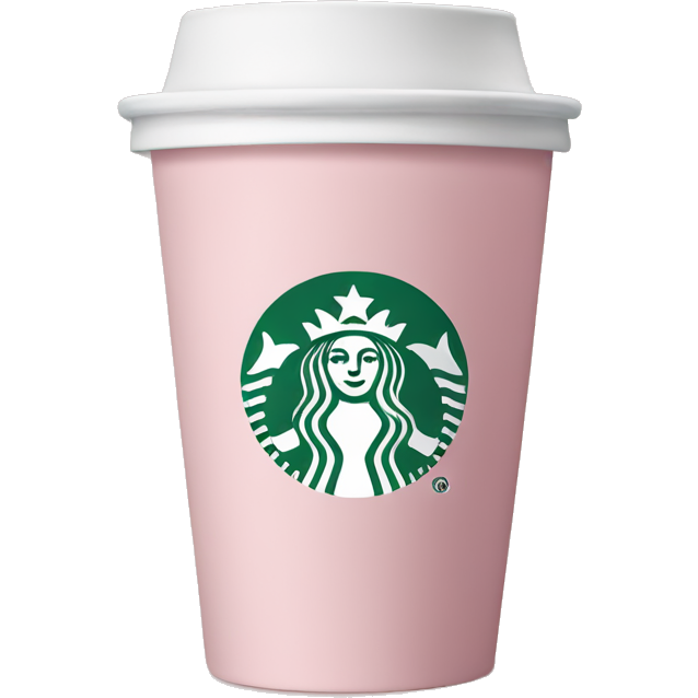 Light pink Starbucks cup