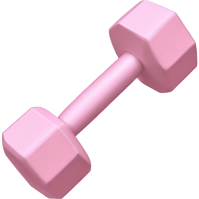 Pale pink dumbells
