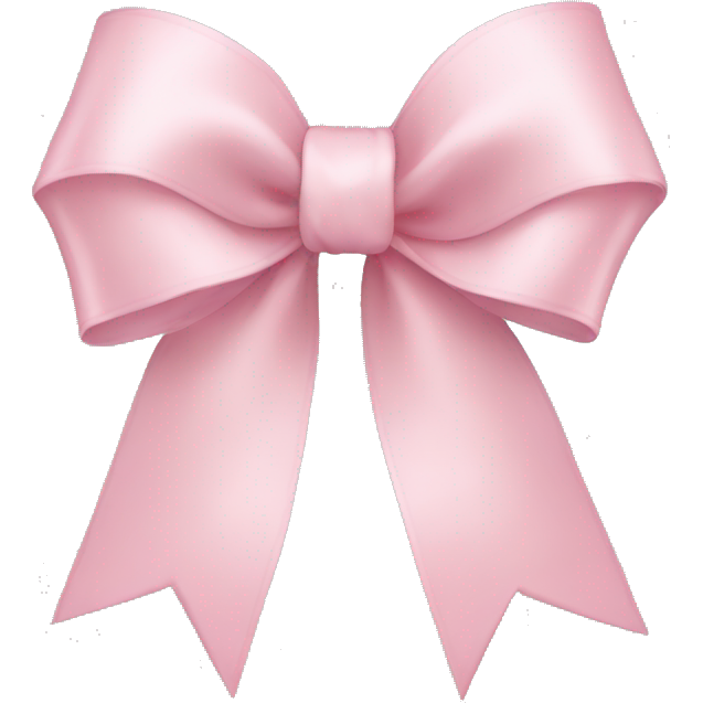 Light pink ribbon bow