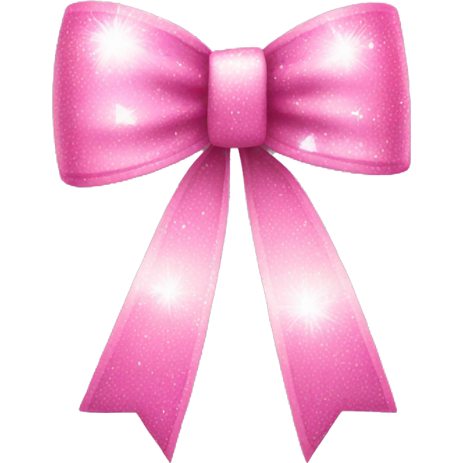 Sparkle pink bow