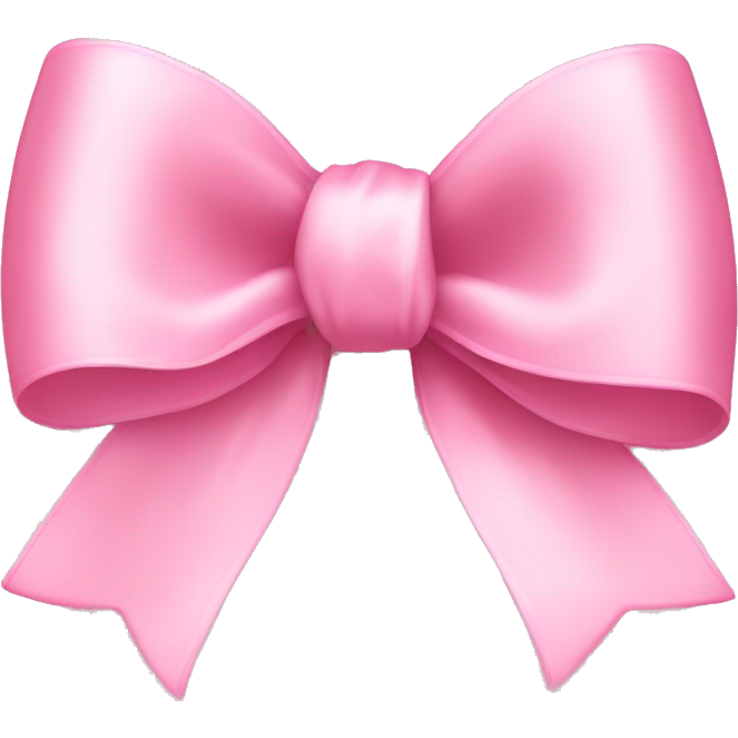 Light pink ribbon bow