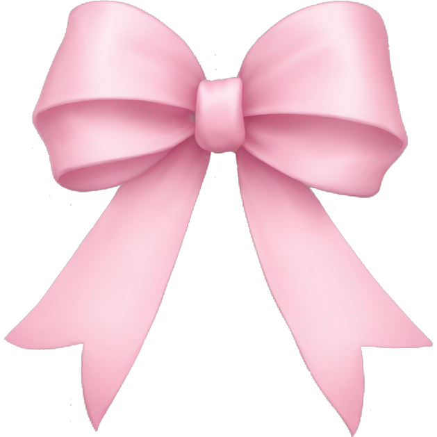 Light pink ribbon bow