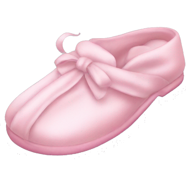 Light pink silk slippers and robe