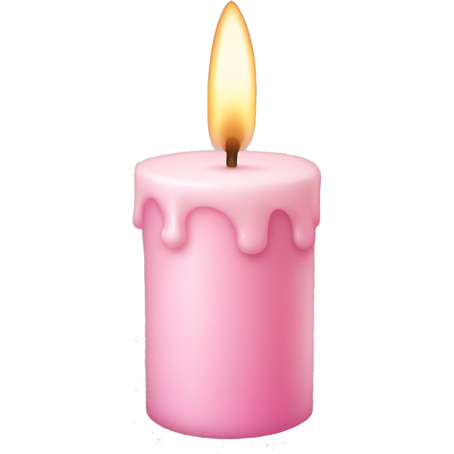 Light pink candle