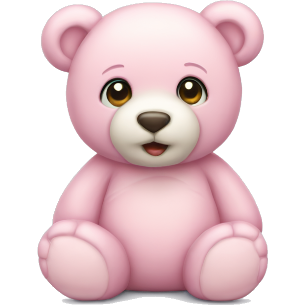 Pastel pink teddy bear