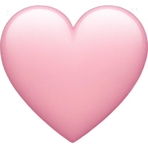 Soft pink heart