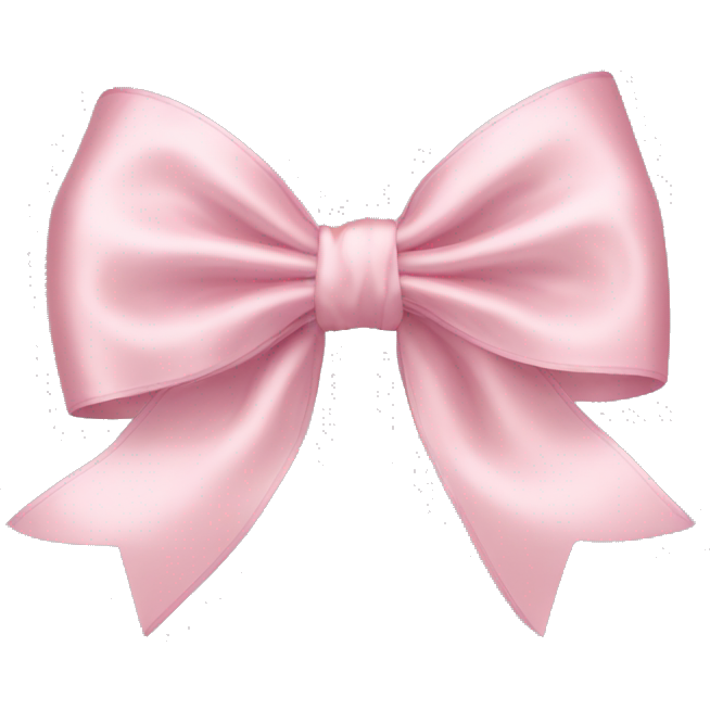 Light pink satin bow