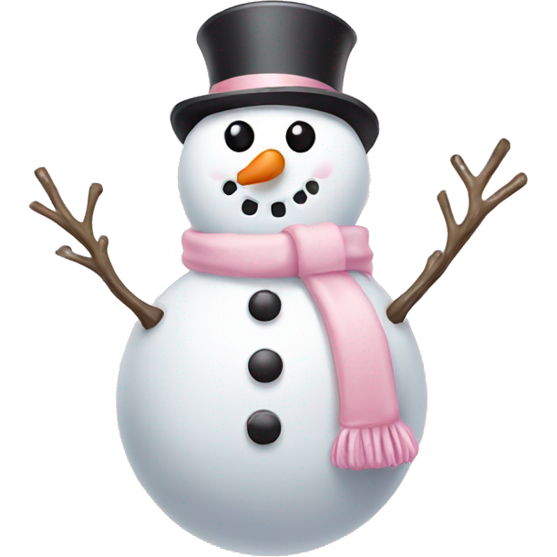 Light pink snowman