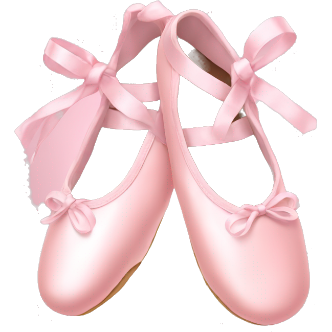 Pastel pink ballet shoes