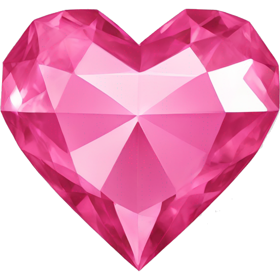 Pink diamond heart