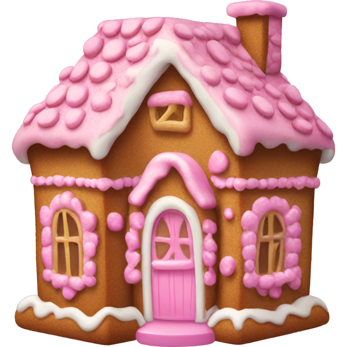 Pink gingerbread house