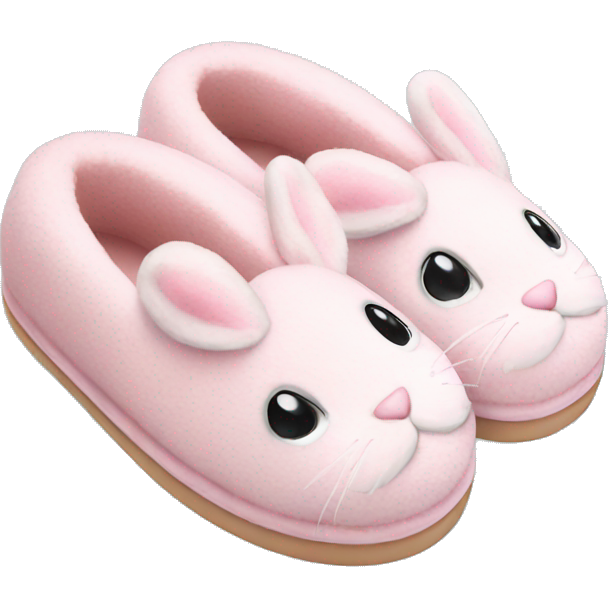 Light pink bunny slippers