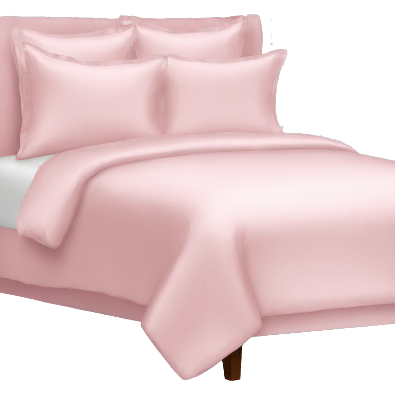 Light pink silk bed