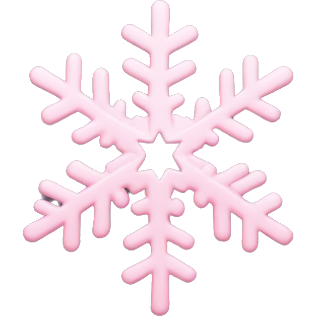 Light pink snowflake