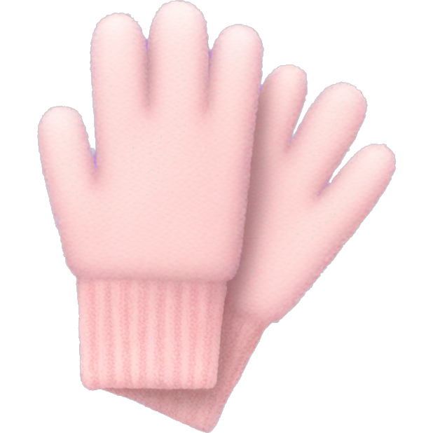Light Pink winter gloves that are fuzzy