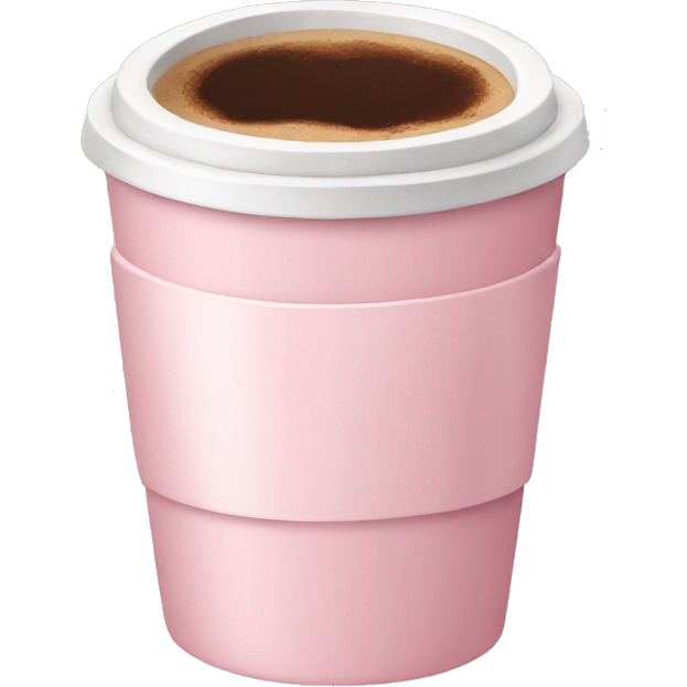 Pastel pink coffee