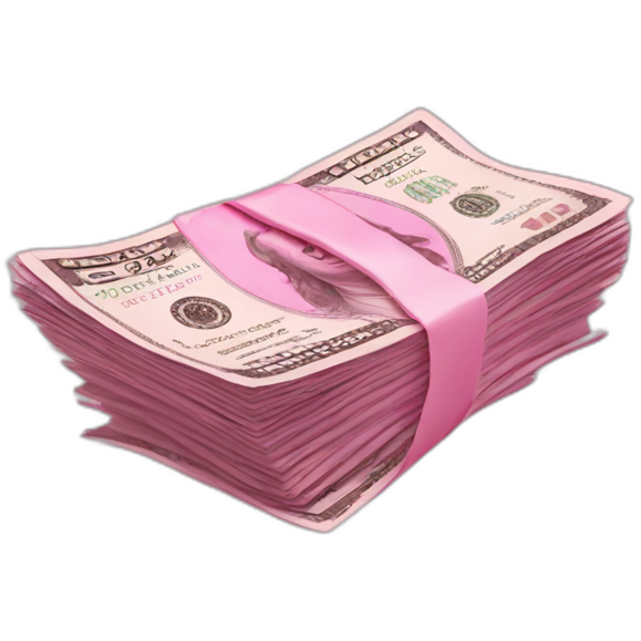 Pink money flying