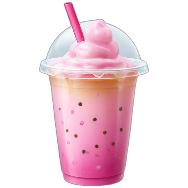 Bubble gum bubble tea
