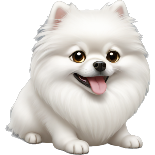 White Pomeranian shpits
