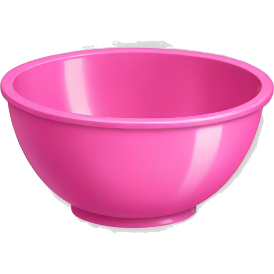 Pink mixing bowl