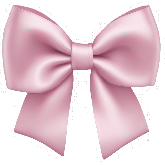 Satin bow Light pink