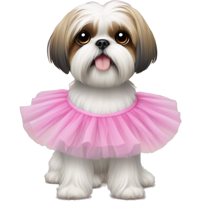 Shih Tzu wearing a tutu