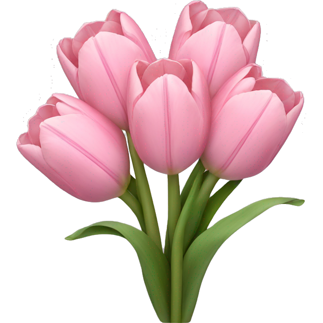 Pastel pink tulip bouquet
