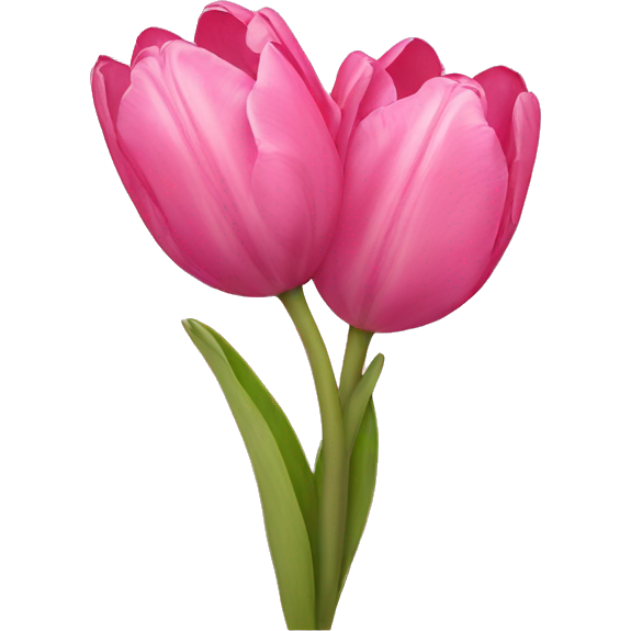 Pink tulips with a bow
