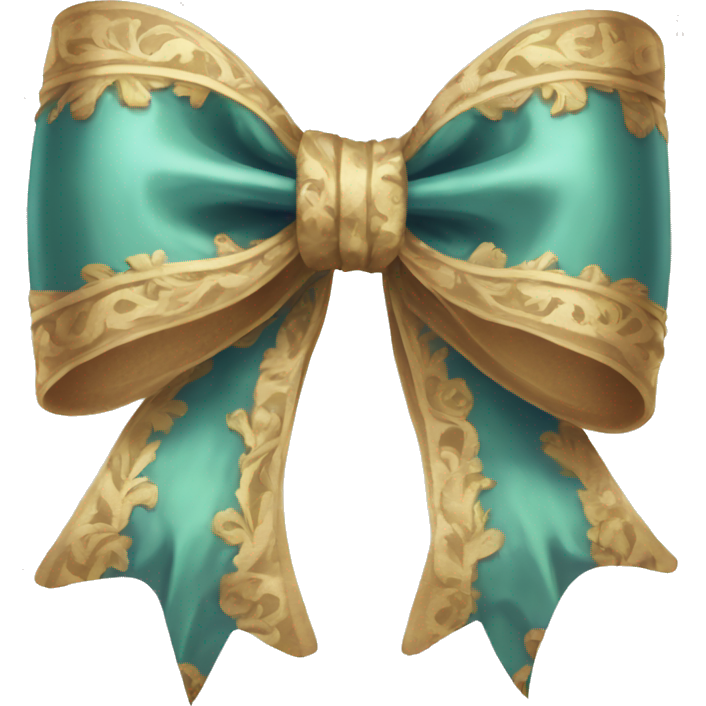 Vintage rococo bow