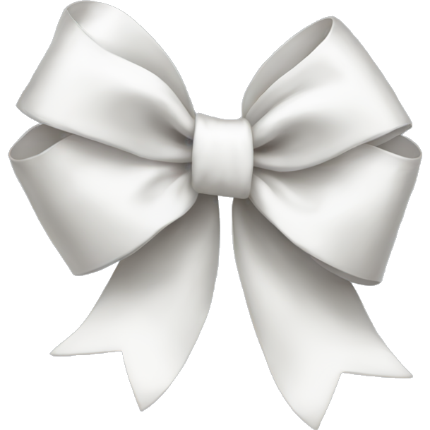 White christmas bow