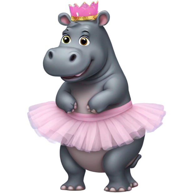 Hippo wearing a tutu